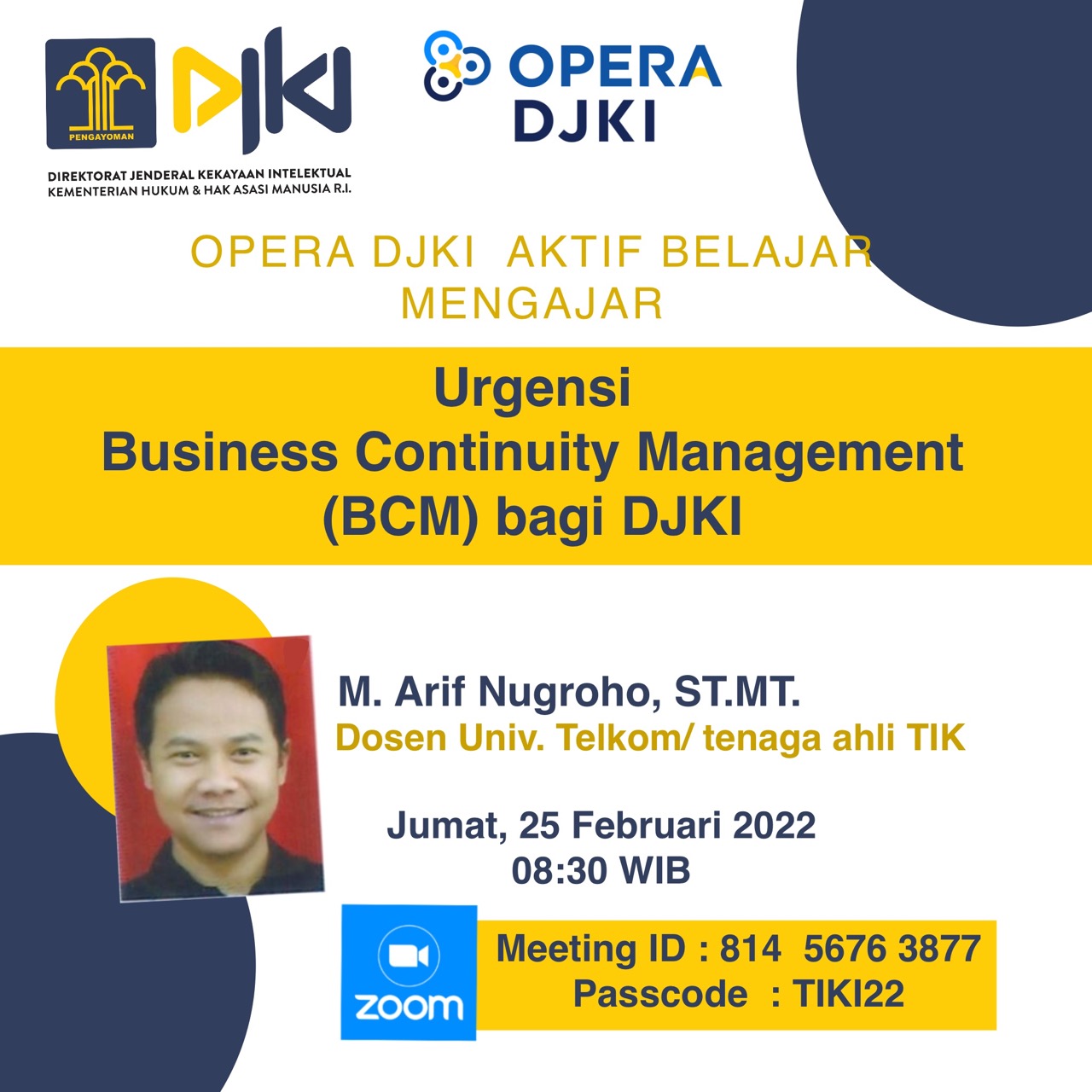 Urgensi Business Continuity Management (BCM) Bagi DJKI